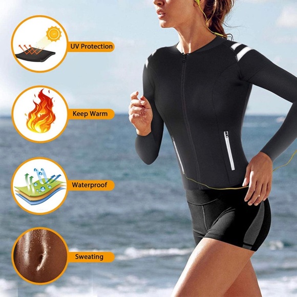 New! 🏄‍♀️ Women's Wet Suit Jacket - Picture 3 of 7